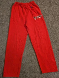Champion Eco Fleece NC State Wolfpack Red Sweatpants Men's Small - Picture 1 of 6
