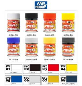 Mr. Hobby SVC01~08 Color for Soft PVC Water-based Model Paint (18ml) - Picture 1 of 21