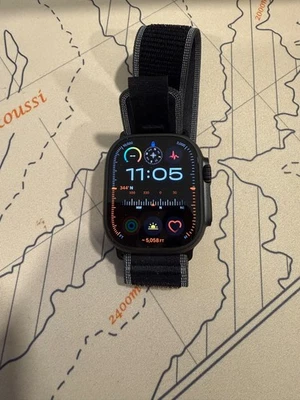 Apple Watch Ultra 3 49mm Titanium Case with Black/Gray Trail Loop, M/L - Image 1 of 4