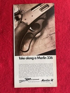 Marlin Modell 336 Hirschgewehr 1968 Printwerbung Jagd Outdoor Werbung - Bild 1 von 7