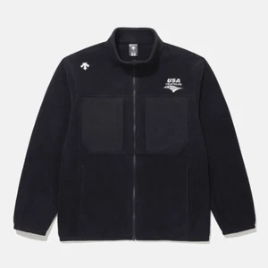 DESCENTE Mens USAT POLARTEC MICRO FLEECE JACKET SQ123IKT11 BLACK M-3XL ASIAN FIT - Picture 1 of 12