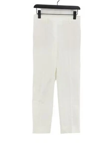 Neil Barrett Women's Trousers UK 10 Cream Cotton - Picture 1 of 6
