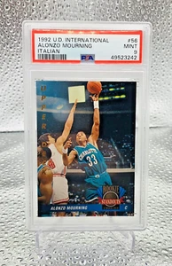 1992-93 Upper Deck Italian #56 Alonzo Mourning RC Rookie Standouts PSA 9 MINT - Picture 1 of 2