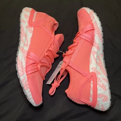 Adidas UltraBoost 20 Stella McCartney Womens Size 8 Semi Pink Glow White Grey - Image 1 of 4