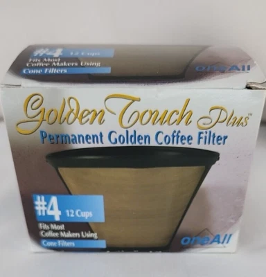 Filtro de café permanente cono Medelco #4 Foto 1 de 3