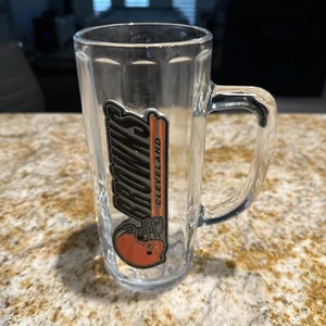 New Cleveland Mug 20oz Beer/Soda Glass NFL Official License Heavy Glassware - Picture 1 of 2