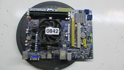 Foxconn A55MX Motherboard w/ AMD A6-3650 4GB Ram - Image 1 of 3