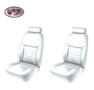 Tapicería de asiento deportivo delantero Oxford blanca para Mustang GT 2000-2004 - Imagen 1 de 3