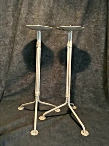 Rustic Metal Wire Candle Holder Pair 12" - Picture 1 of 4