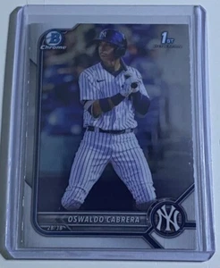 Oswaldo Cabrera 2022 Bowman Prospects Chrome 1st Bowman #BCP-17 New York Yankees - Picture 1 of 1