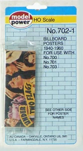 Model Power HO Scale Billboard Posters - Picture 1 of 1