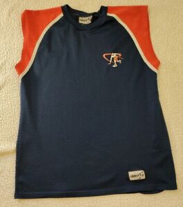 VTG And1 Jersey Shirt Tank L Blue/Orange Basketball Mens and one 90s Sleeveless