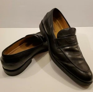 Johnston Murphy Signature Series Black Leather Penny Loafer Men Size 13 - Picture 1 of 6