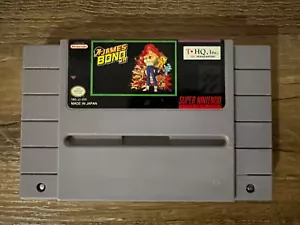 SNES Super Nintendo James Bond Jr. Authentic Tested Working Pictures - Picture 1 of 5