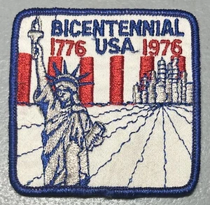 Vintage USA Bicentennial 3” Square Patch 1776-1976 statue Of Liberty America - Picture 1 of 1
