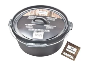 Dutch Gusseisentopf Schmorrtopf Gulaschtopf Deckel Henkel Gusseisen BBQ 5 Liter - Bild 1 von 1