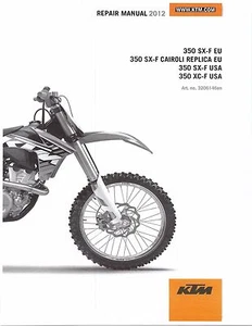 KTM Service Workshop Shop Repair Manual Book 2012 350 XC-F - Bild 1 von 12