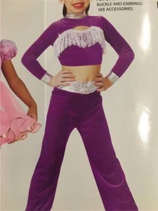 Dance Costume Western cowgirl Jazz Tap two piece purple Dynamite - Picture 1 of 1