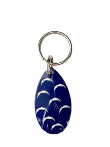 NFL Los Angeles Chargers Repeat Logo Vintage Teardrop Spinner Keychain - Picture 1 of 1