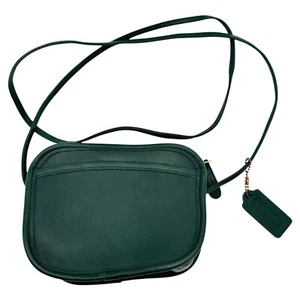Vintage Coach Hadley Bag Crossbody 1980s Bottled Green RARE - Picture 1 of 14