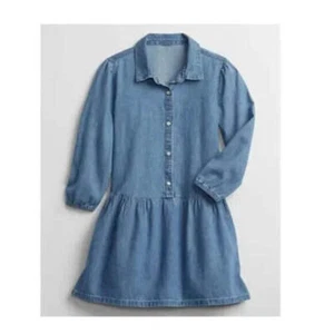 Gap Girls' Denim Button Down Shirt Dress Medium Wash Size: XXL NEW W TAG - Picture 1 of 3