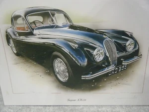 DRUCK JAGUAR XK120 ATEMBERAUBENDE LIMITIERTE EDITION KUNST VON CHRIS DUGAN - Bild 1 von 3