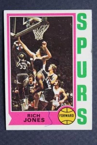 ABA San Antonio Spurs star Rich Jones autographed 1974-75 Topps basketball card- - Imagen 1 de 1