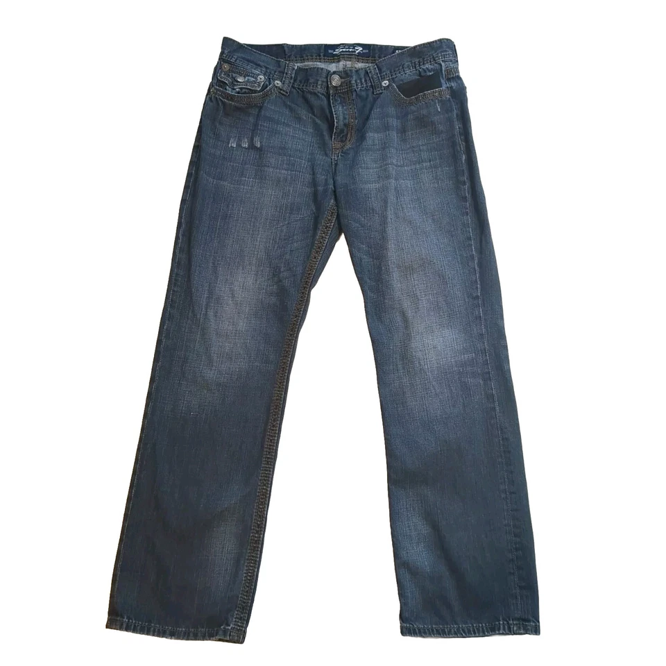 Seven 7 Jeans Bootcut Bota Solapa Bolsillo Hombre 38x34 Lavado Oscuro (mide 39x32.5) Foto 1 de 4