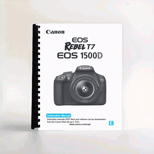 Instruction Manual for Canon EOS 1500D, Rebel T7 - Picture 1 of 1