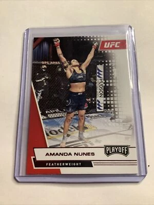 2021 Panini Chronicles Playoff Amanda Nunes Pink Parallel #64 A-36 - Image 1 of 2