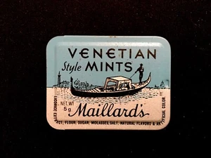 C1960’s Maillards Co. Venetian Mints Lata, Belén, Pa Nuevo Antiguo Stock - Imagen 1 de 4
