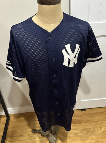 Majestic Authentic Alfonso Soriano NY New York Yankees Mesh Jersey Men’s XL Cover