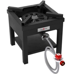 GASONE 10" Portable Propane Grill Burner w/ Adjustable Regulator Outdoor Burner - Picture 1 of 3