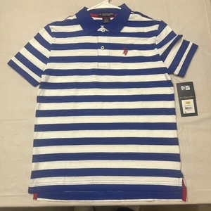 U.S. Polo Assn. Boys Stripe Jersey Polo Shirt, Sz L (10-12) - Picture 1 of 10