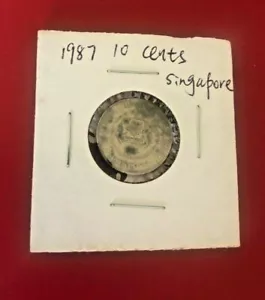 1987 10 CENTS SINGAPORE COIN - NICE WORLD COIN !!! - Picture 1 of 2