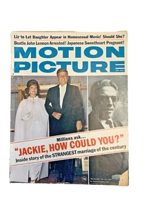 Motion Picture vintage magazine January 1969  Jacqueline Kennedy - Picture 1 of 4
