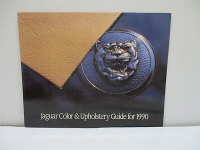 Guía de folletos de pintura y tapicería a color original de fábrica Jaguar 1990 - XJ6 XJS Foto 1 de 4