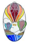 Stained Glass Hot Air Balloon Suncatcher  11” x 6.25”