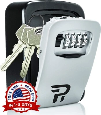 Caja De Bloqueo Para Llaves, Montaje En Pared Seguridad Combinada De 4 Dígitos.. - Image 1 of 4