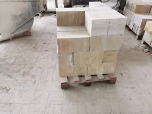 2 paletten Sandstein Maurersteine 45 Stück 20x20x40 Mauer Naturstein Mauer gelb - Bild 1 von 6