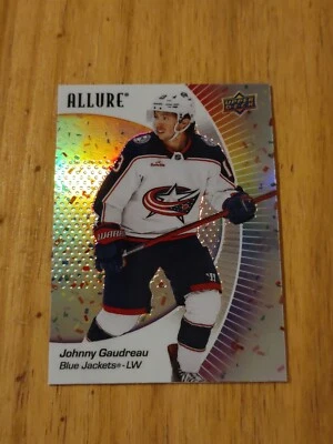 2023-24 Upper Deck Allure #43 Confetti Johnny Gaudreau Blue Jackets - Image 1 of 4