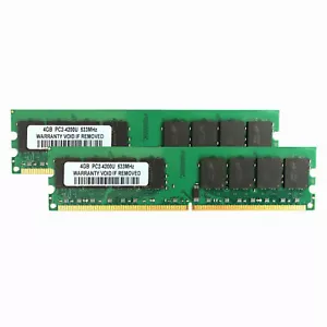 For Intel 8GB (2x4GB) 2RX8 PC2-4200U DDR2 533Mhz 240Pin UDIMM Desktop Memory RAM - Picture 1 of 4