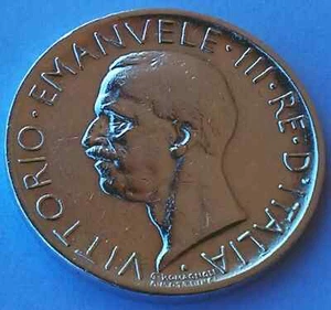 5 Lire 1928 R. King Vittorio Emanuele III, Italy silver coin - Scarce years ! - Picture 1 of 2