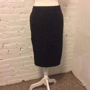 Falda lápiz de lana Escada gris jaspeado carbón talla 38 - Imagen 1 de 8
