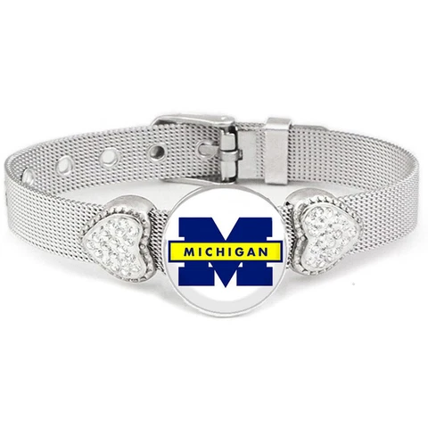 Special Michigan Womens Adjust Silver Bracelet Jewelry Gift D26 Cover