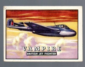 Wings (1953) - Card # 11 - TOPPS - British Jet Fighter - Picture 1 of 2