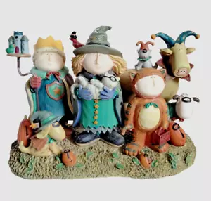 1998 Lang and Wise Dreamer + Friends 1st Edition Trick or Treat Figurine Signed - Picture 1 of 10