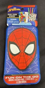 Marvel SPIDER-MAN Spaß unterwegs Farbe & Aufkleber Aktivität in Reisetasche - Bild 1 von 4