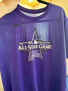MLB Colorado Rockies All-Star Game 2021 Men's XL T-shirt, Purple, Nike - Picture 1 of 3