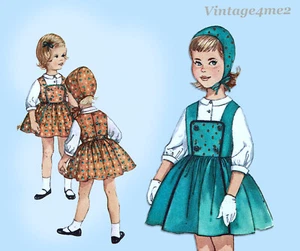 1960s Vintage Simplicity Pattern 4153 Uncut Toddler Girls Tyrolean Dress Size 6 - Picture 1 of 6